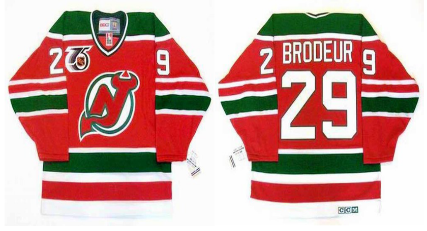 2019 Men New Jersey Devils #29 Brodeur red CCM NHL jerseys->new jersey devils->NHL Jersey